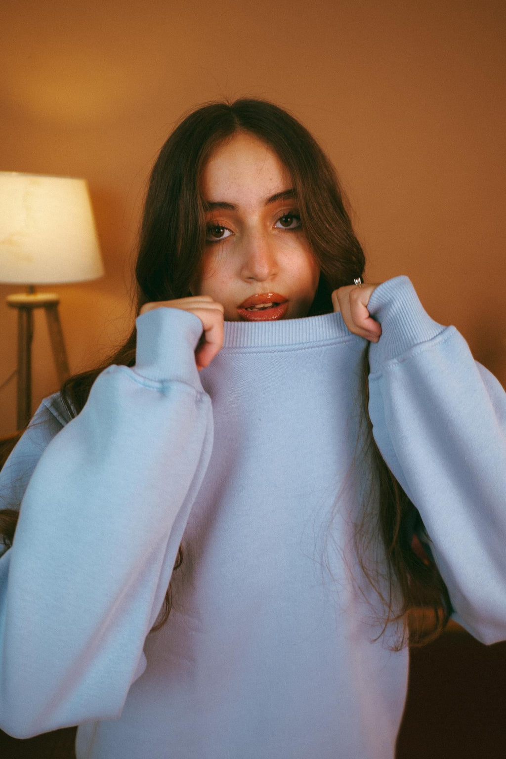 Baby Blue basic Regular crewneck