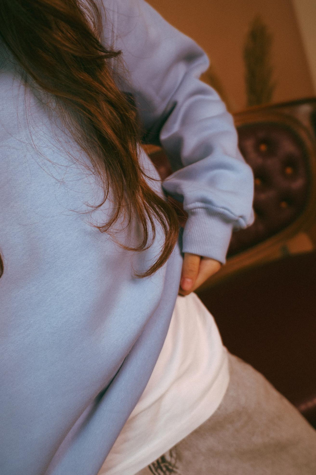 Baby Blue basic Regular crewneck