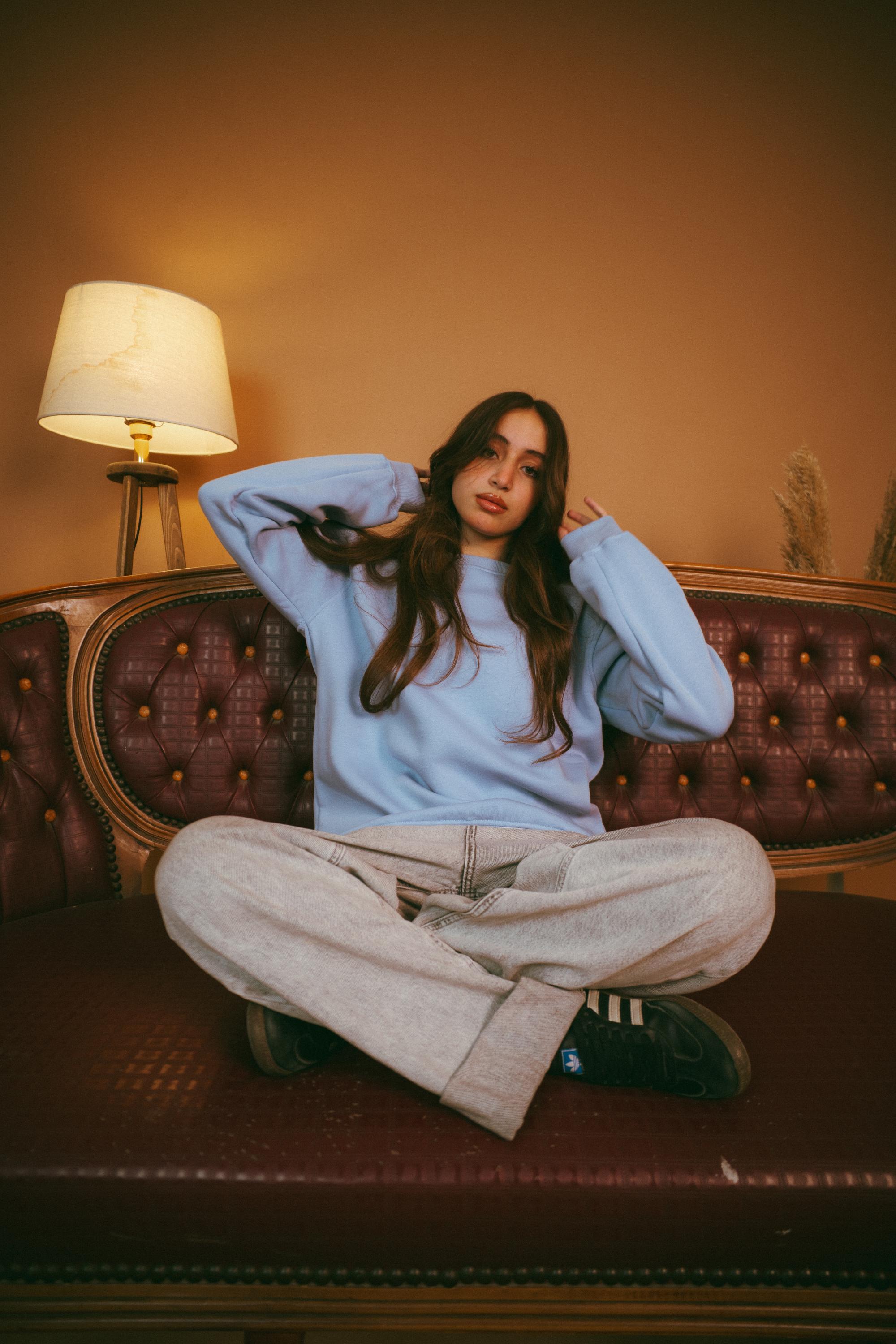 Baby Blue basic Regular crewneck