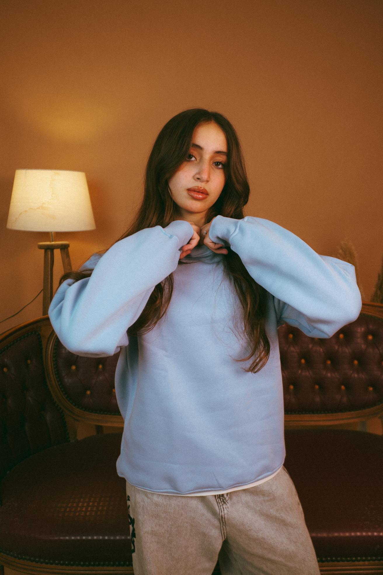 Baby Blue basic Regular crewneck
