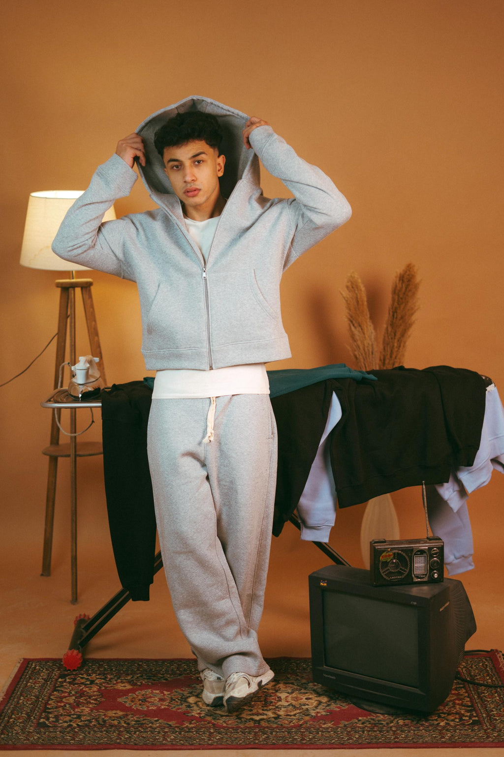 Gray Boxfit Zipper Set