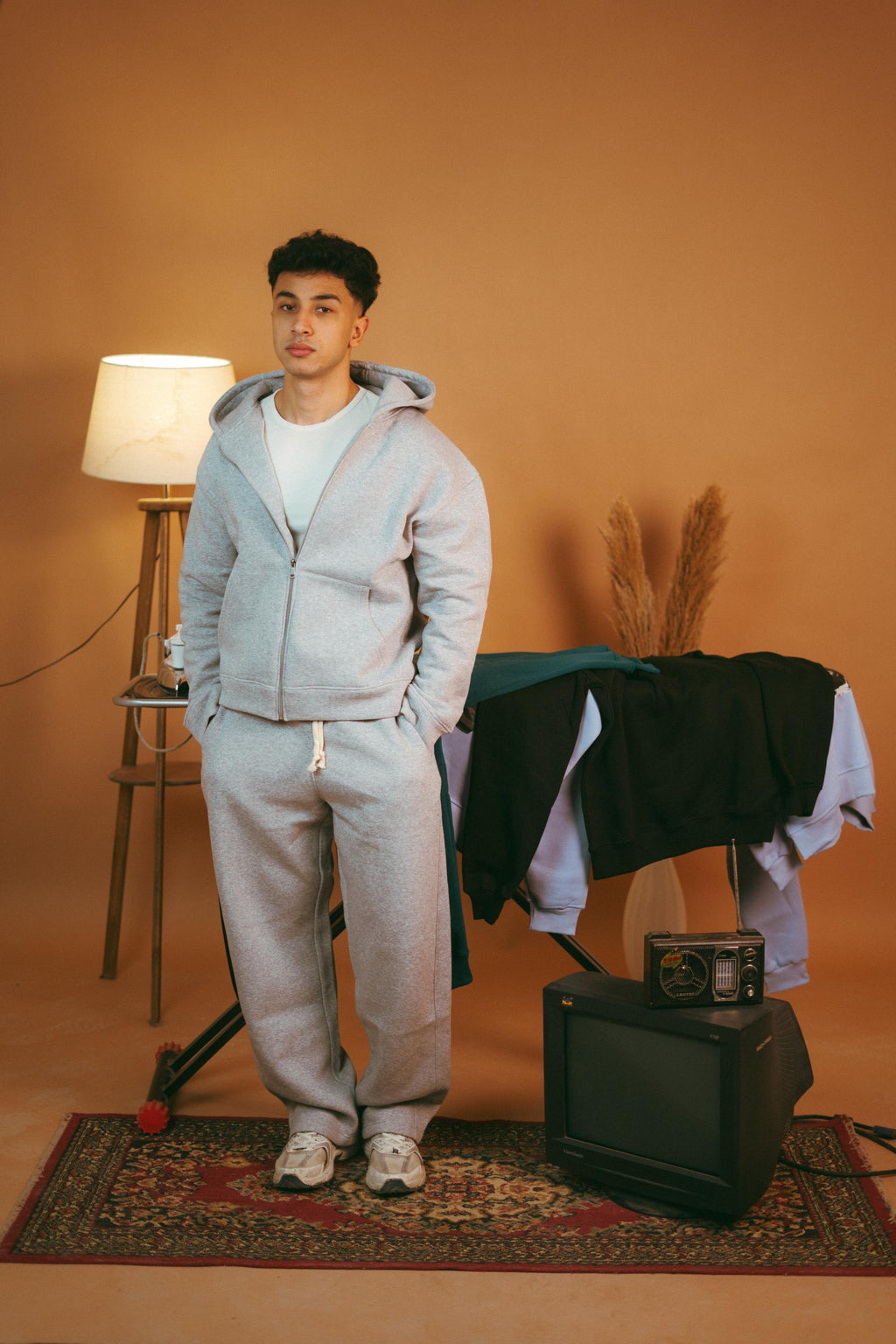 Gray Boxfit Zipper Set