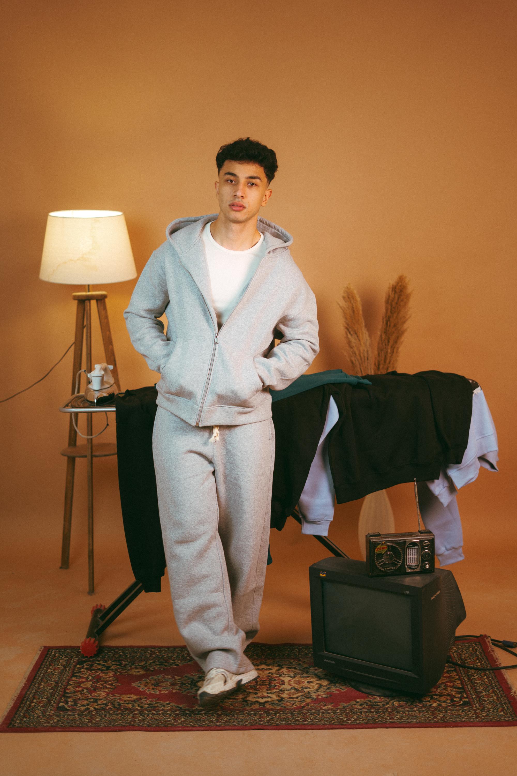 Gray Boxfit Zipper Set